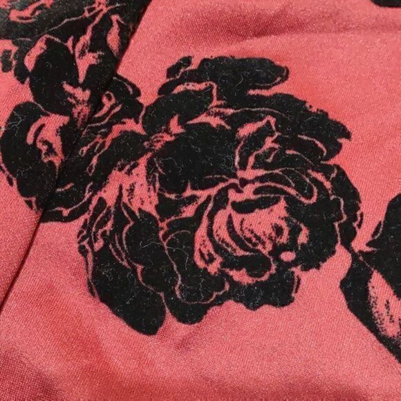 Trixxi Red Floral Bodycon Halter Dress Sz M - Picture 14 of 15